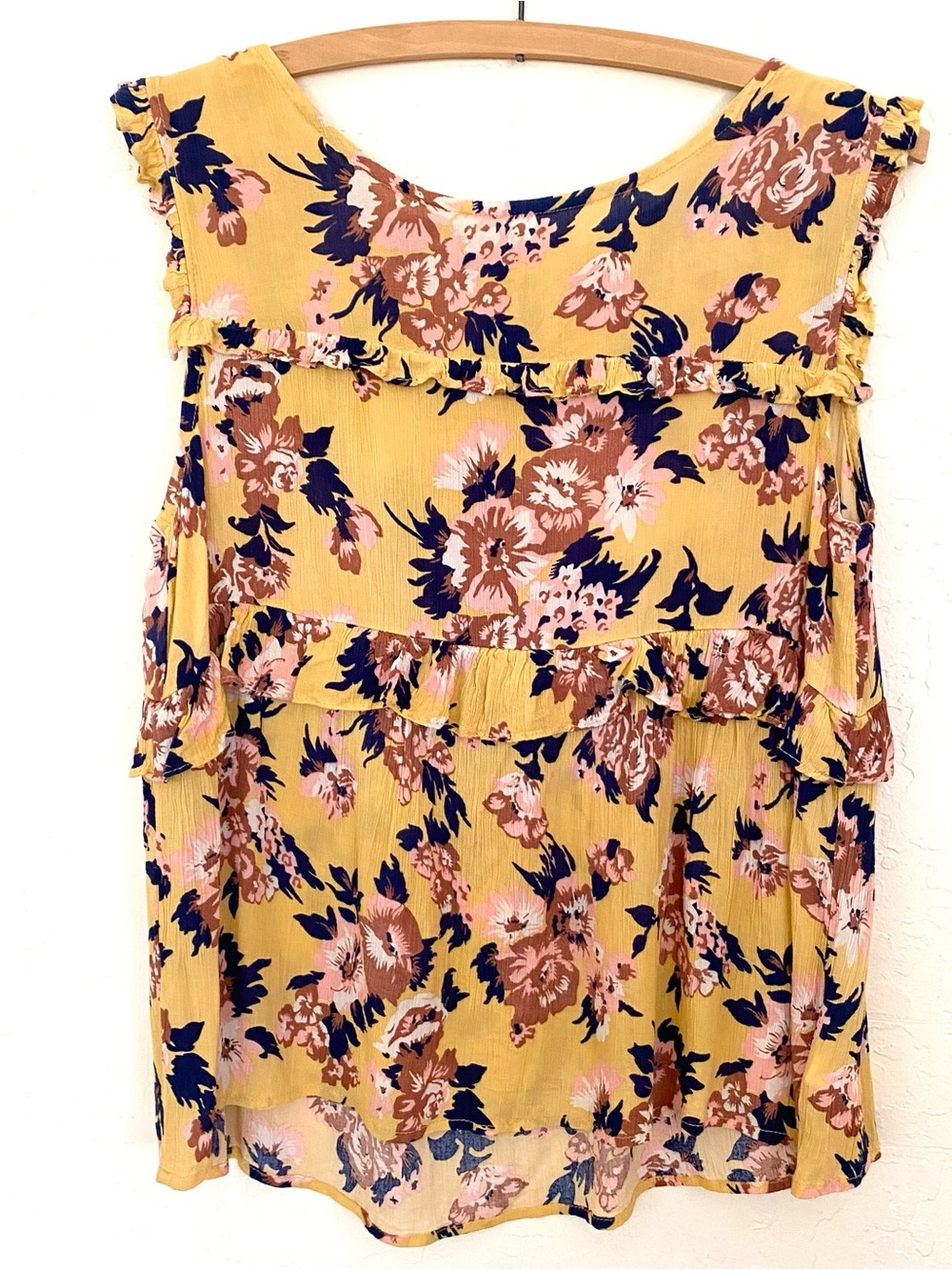 Pleione Floral Ruffle Top